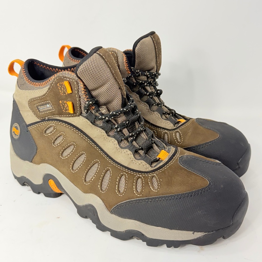 Timberland PRO Mens 86515 Steel Toe Waterproof Work Boots Brown 13W ASTM EH